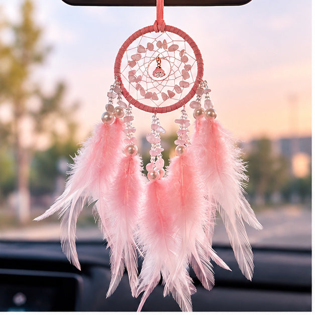 RoseFeather Dreamcatcher Mirror Charm
