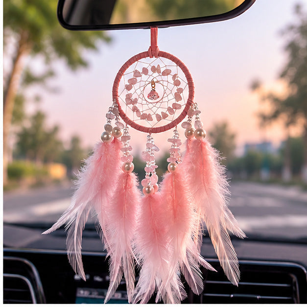 RoseFeather Dreamcatcher Mirror Charm