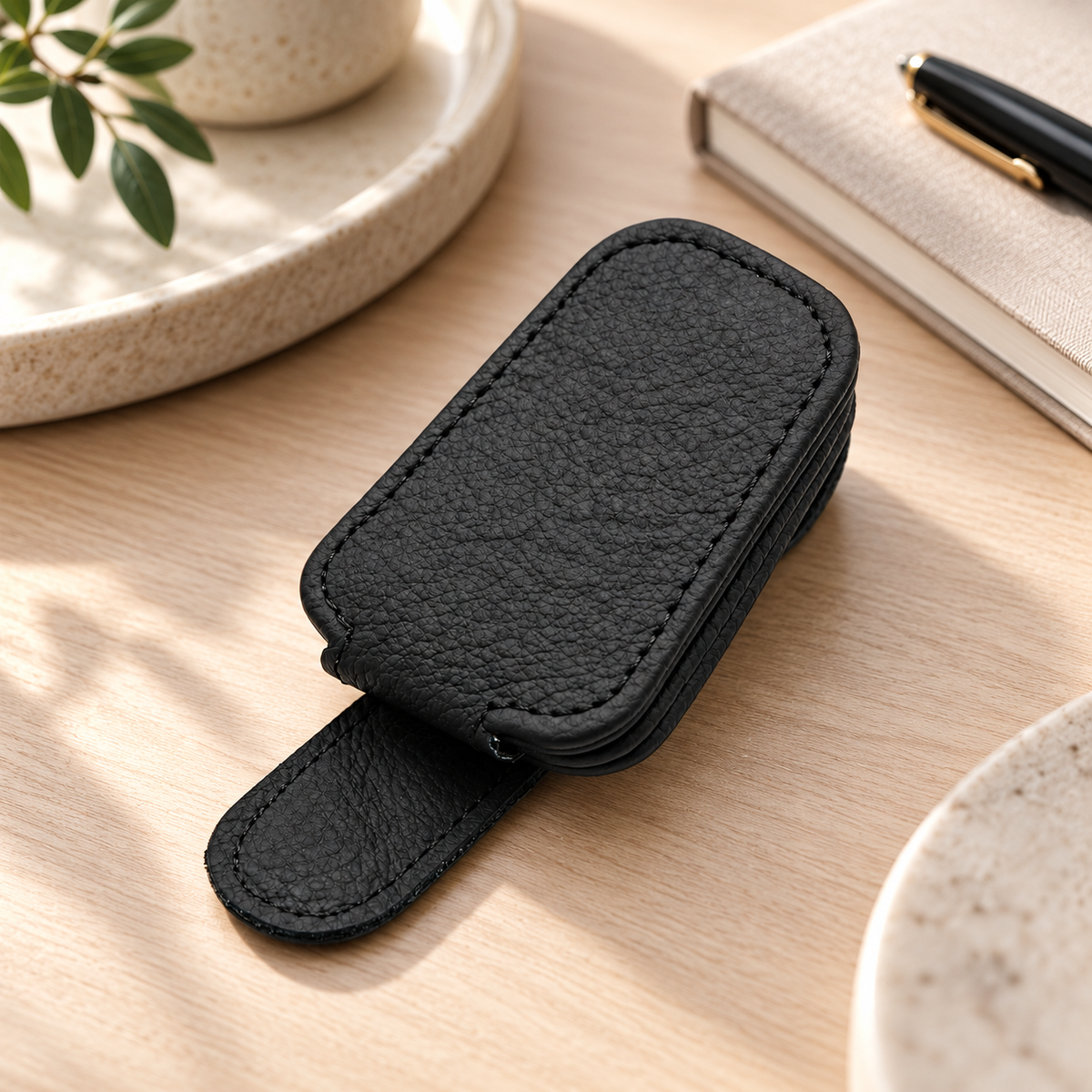 VisorVault Leather Sunglasses Holder